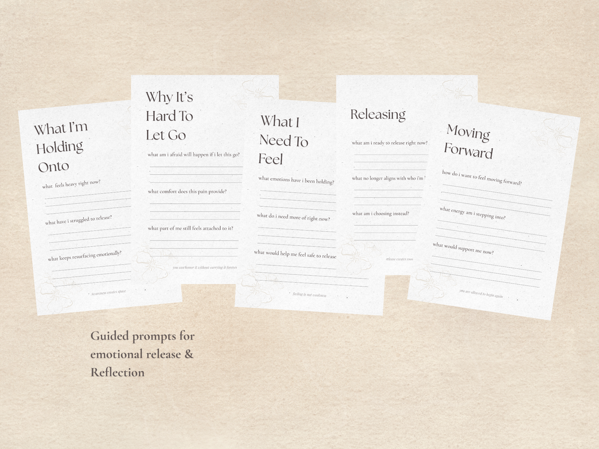 Letting Go Guided Journal - Digital PDF