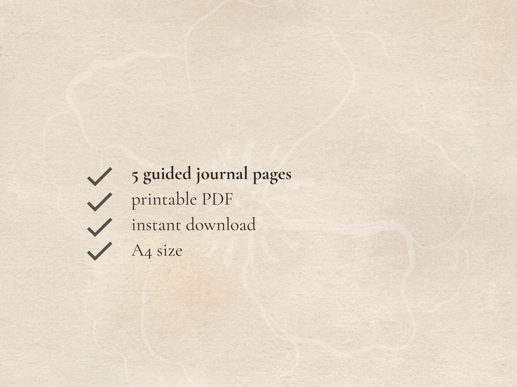 Letting Go Guided Journal - Digital PDF