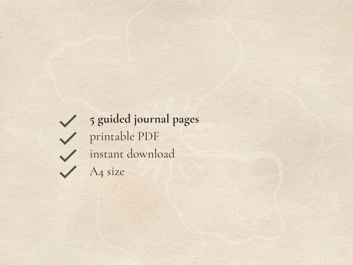 Letting Go Guided Journal - Digital PDF