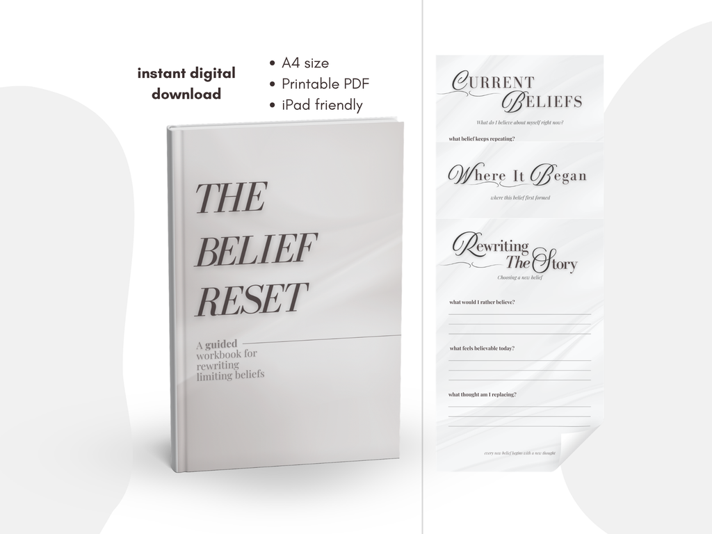 Belief Reset Guided Workbook - Digital PDF