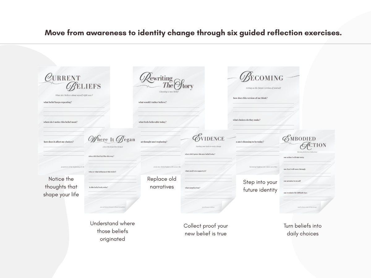 Belief Reset Guided Workbook - Digital PDF