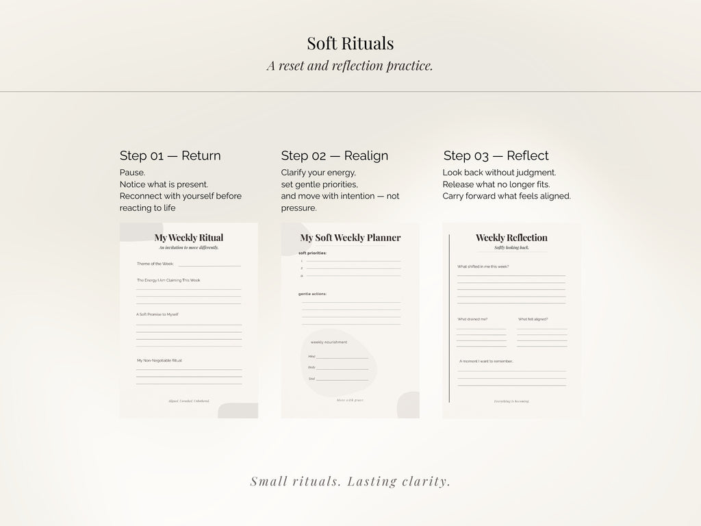 Soft Rituals Guided Journal - Digital PDF