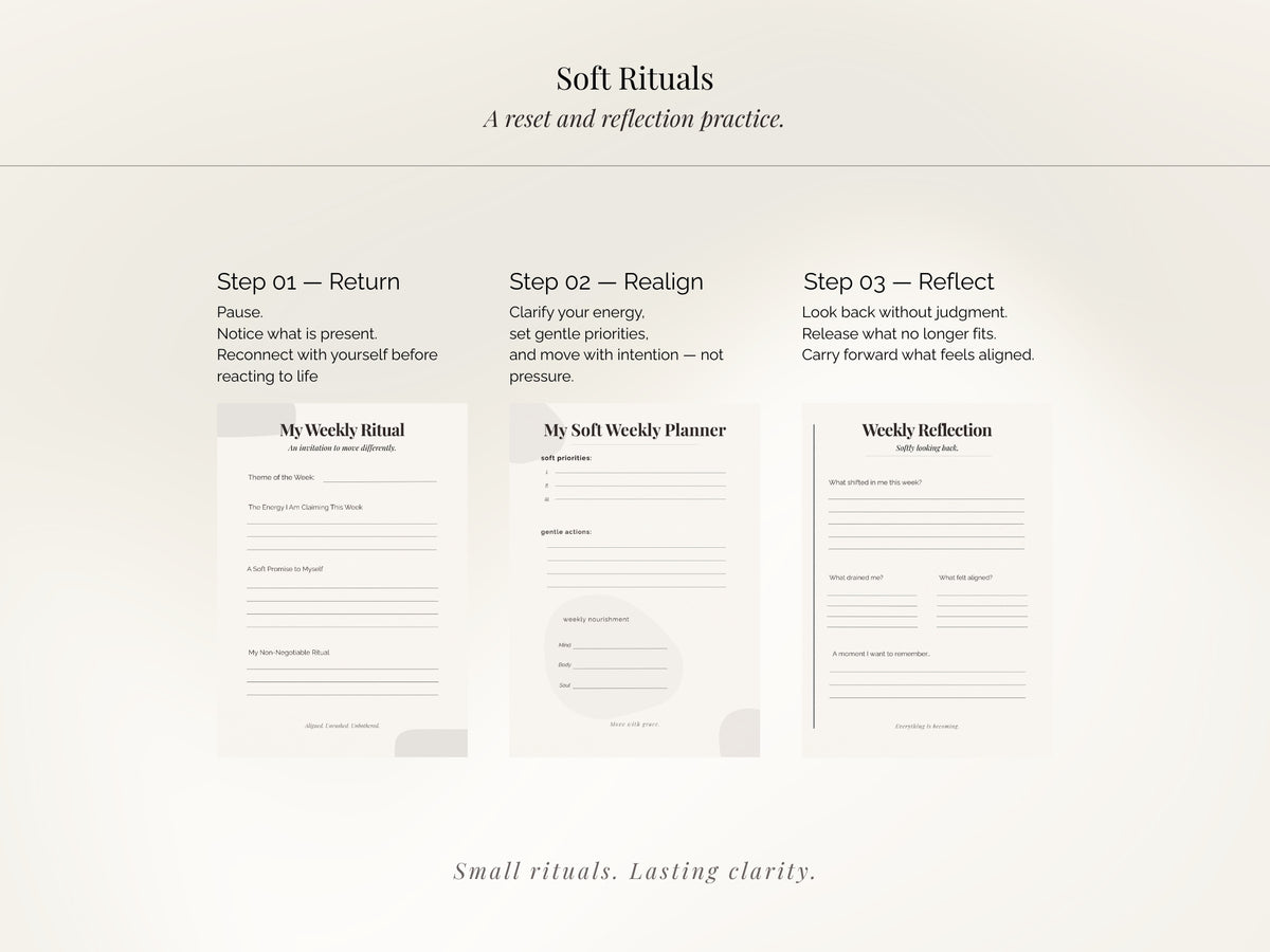 Soft Rituals Guided Journal - Digital PDF