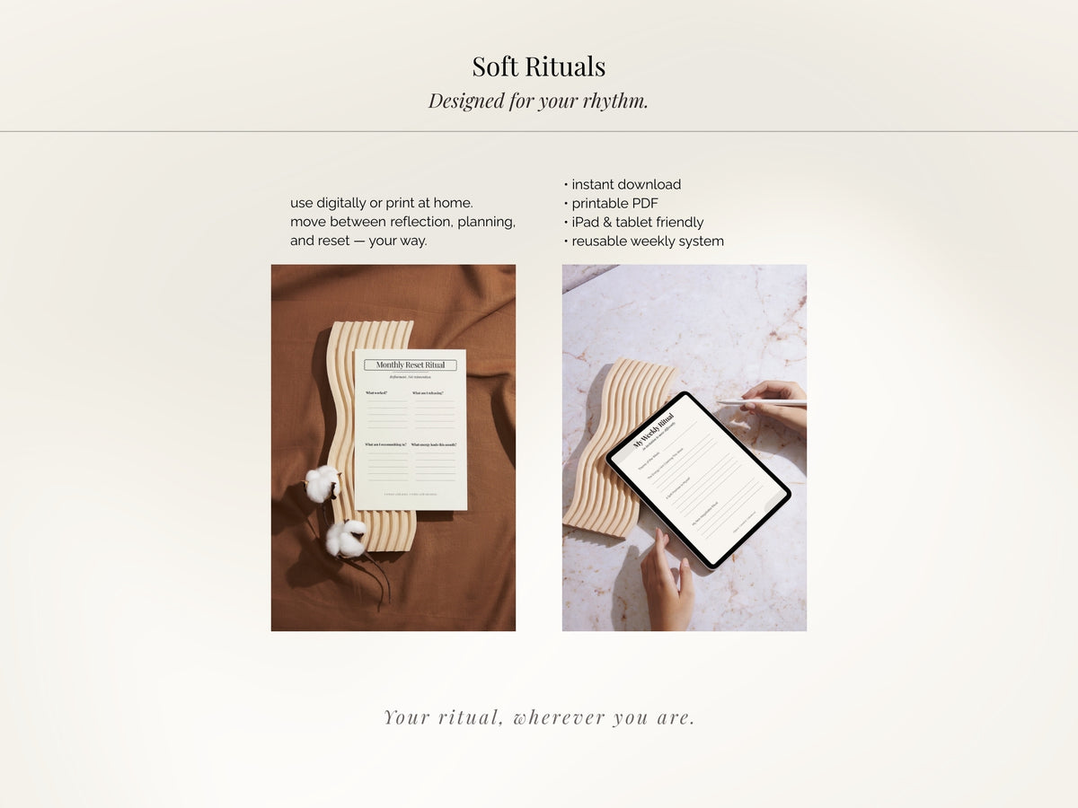 Soft Rituals Guided Journal - Digital PDF