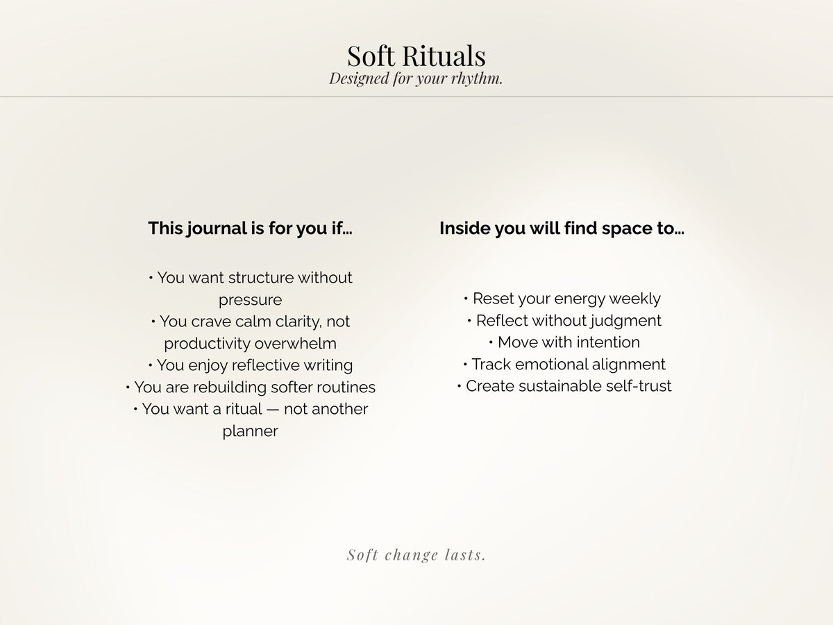Soft Rituals Guided Journal - Digital PDF